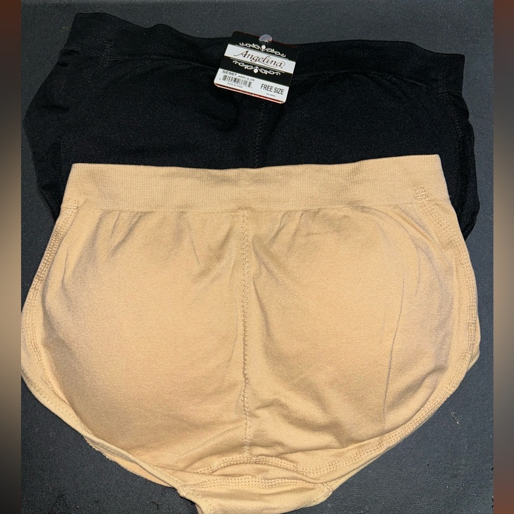 Angelina Women's Seamless Padded Butt Lifting Panties (2 Pack)